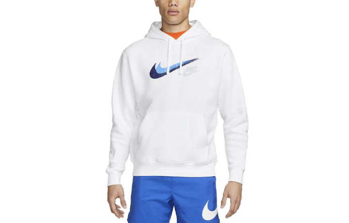 Nike Nike Sweatshirts Men's White Hooded Moderate Regular