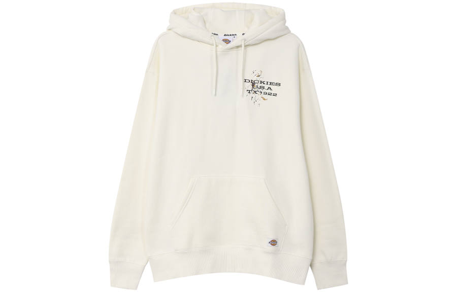 Dickies Sweatshirts Unisex Beige Hooded Moderate Regular