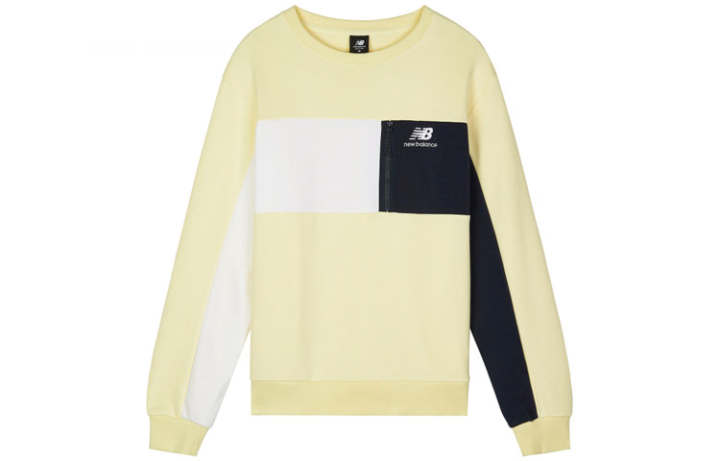 New Balance New Balance Sweatshirts Men's Yellow Crew Neck Moderate Regular