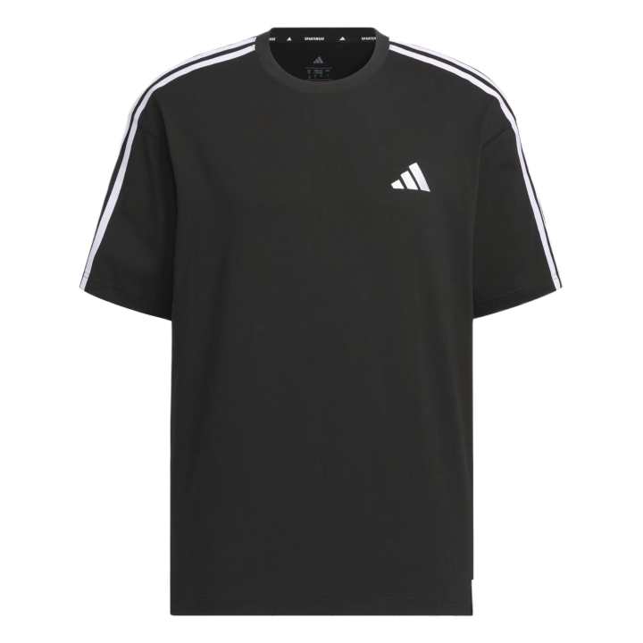 Adidas Adidas ESSENTIALS3 Stripes Plus T Shirt Men's Black