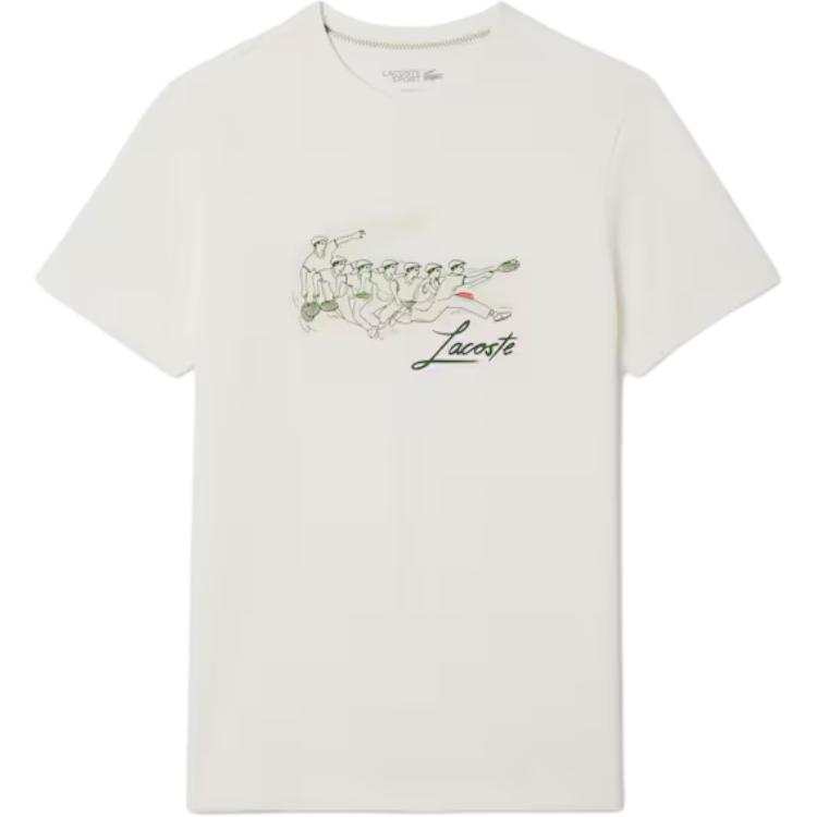 LACOSTE SS25 Heritage T Shirt Men's White