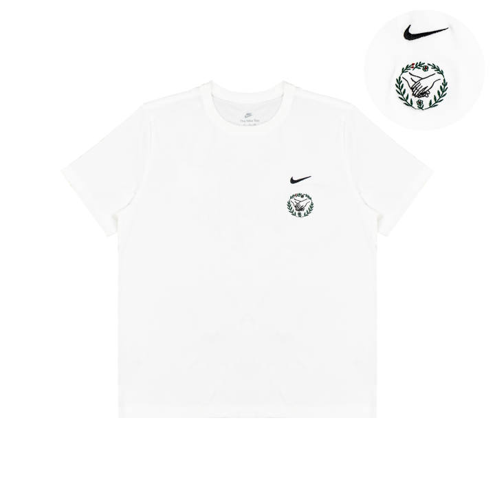 Nike Nike T Shirts Unisex White Crew Neck Moderate Straight Fit