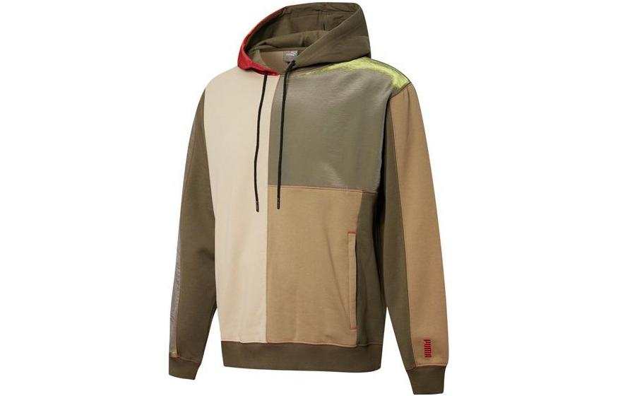 PUMA PUMA Sweatshirts Men's Grape Leaf Green Hooded Moderate Regular