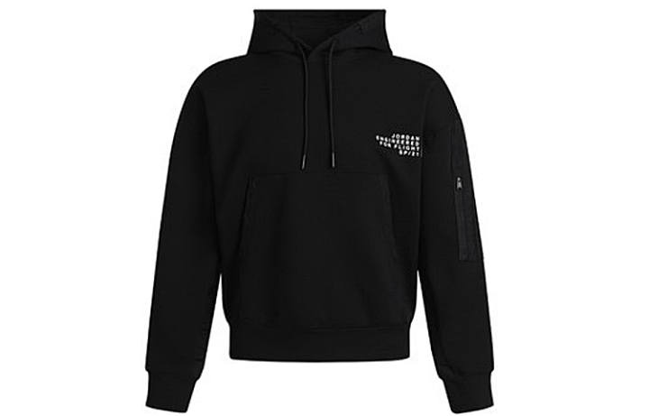 Jordan Jordan Sweatshirts Men's Black Hooded Moderate Regular