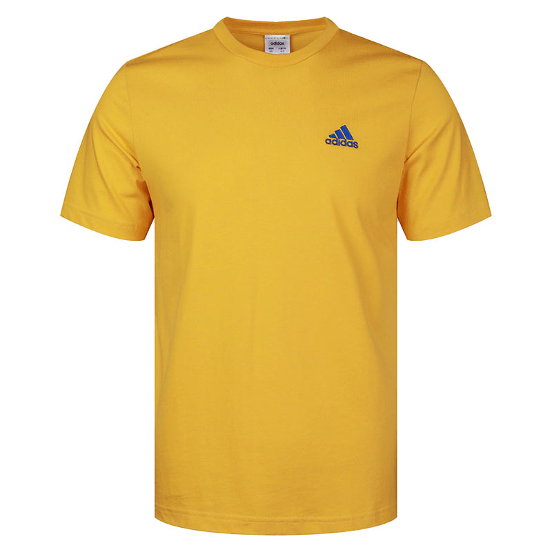 Adidas Adidas T Shirts Men's Yellow Crew Neck Moderate