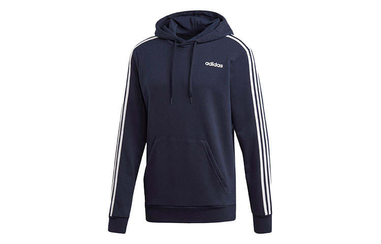 Adidas Adidas Essential Sweatshirts Men's Blue Hooded Moderate Regular