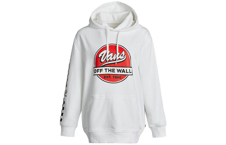 Vans Vans Sweatshirts Unisex White Hooded Moderate Regular