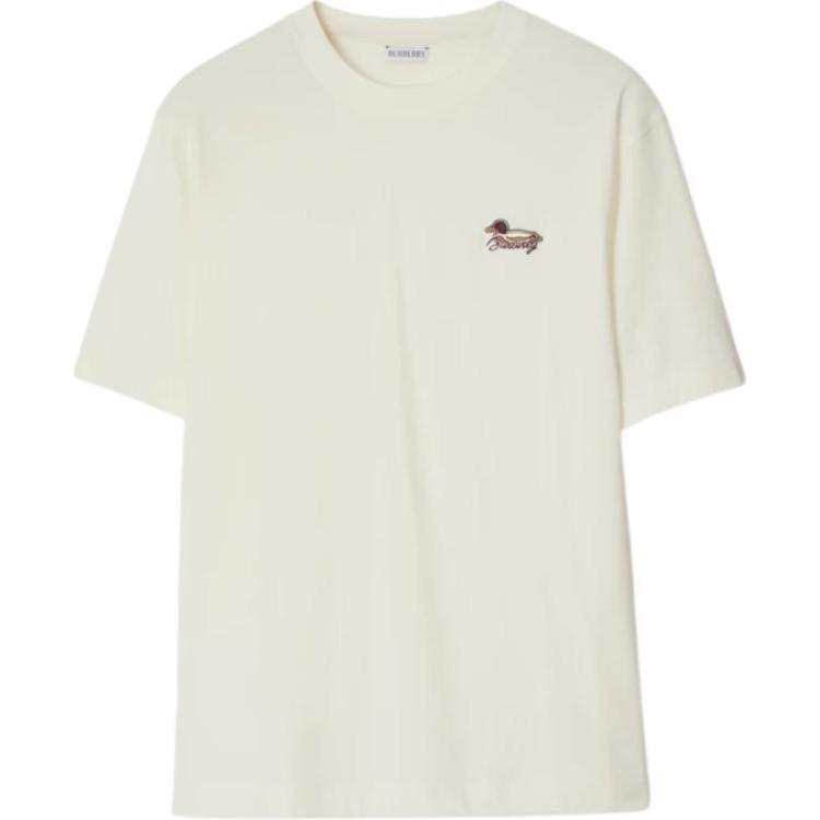 Burberry Embroidered-logo Cotton T-shirt