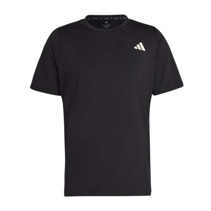 Adidas Adidas T Shirts Men's Black Crew Neck Moderate Straight Fit