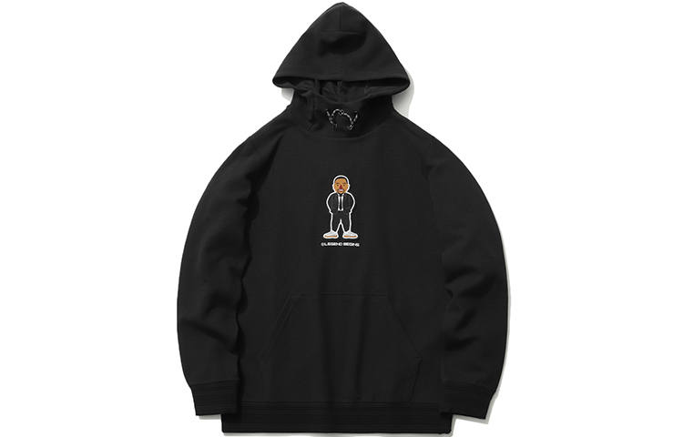 Li-Ning Li Ning Sweatshirts Men's Black Hooded Moderate Regular