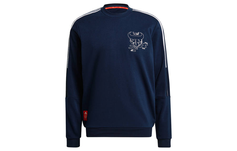 Adidas Adidas CNY Collection Sweatshirts Men's Navy Blue Crew Neck Moderate Other