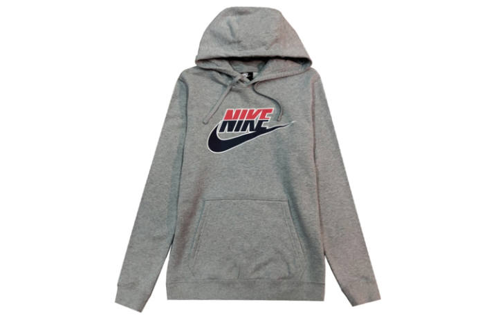 Nike Nike Sweatshirts Men's Gray Hooded Moderate Regular