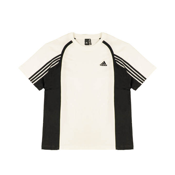 Adidas Adidas T Shirts Unisex Ecru Crew Neck Moderate Straight Fit