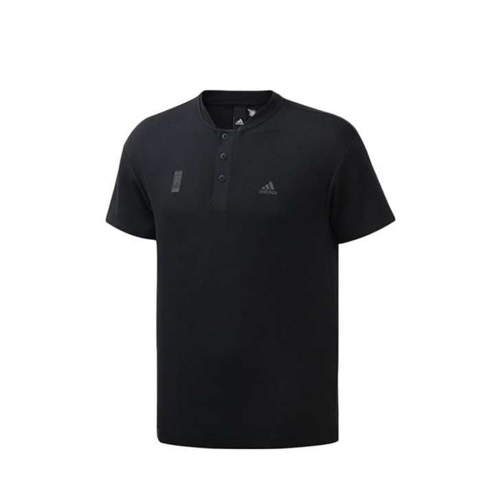 Adidas Adidas T Shirts Men's Black Crew Neck Moderate Straight Fit