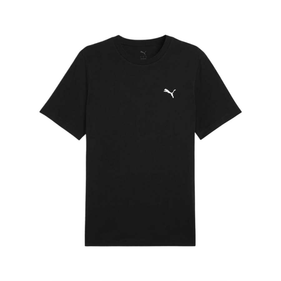 PUMA T Shirts Men's Black Crew Neck Thin Straight Fit