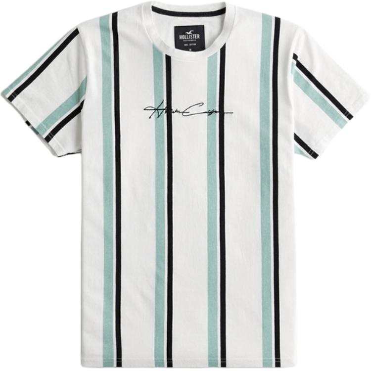 Hollister/ Hollister T Shirt Men's White Stripes