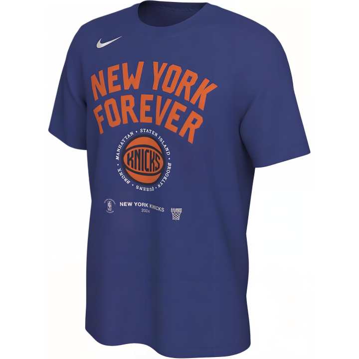 Nike Nike T Shirts Men's Blue Crew Neck Moderate Straight Fit