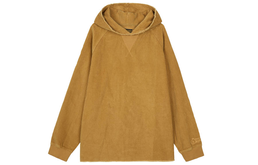 Drew house Letter Logo Series Sweatshirts Unisex Brown Hooded Moderate Regular