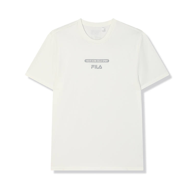 FILA T Shirts Men's Cloud White Crew Neck
