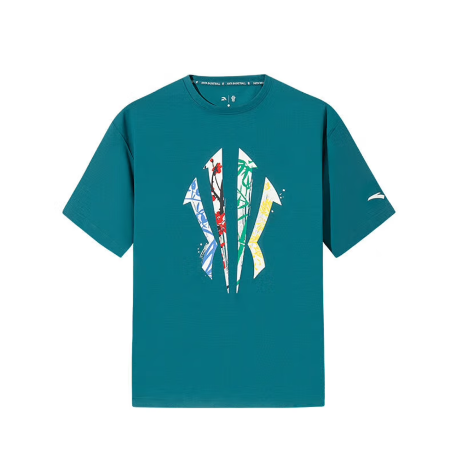 Anta T Shirt Unisex Dark Bamboo Green