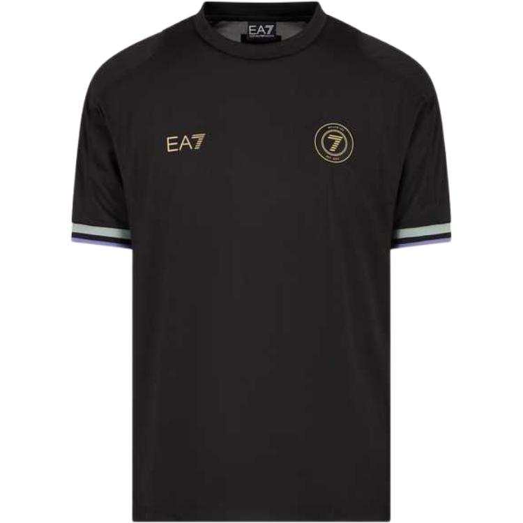 EMPORIO ARMANI Stripe Detailed Crewneck T Shirt
