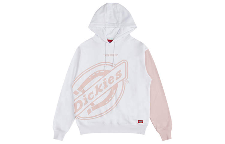 Dickies Sweatshirts Unisex White Pink Hooded Moderate Regular