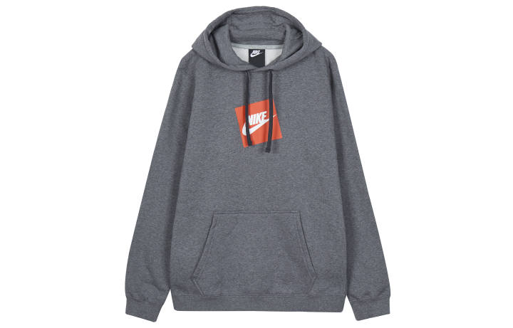 Nike Nike Sweatshirts Men's Gray Hooded Thickened Regular