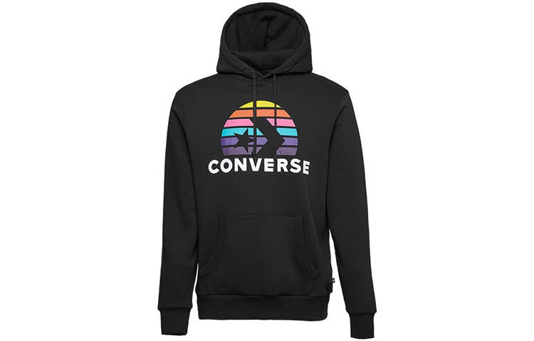Converse Converse Sweatshirts Men's Black Hooded Moderate Regular