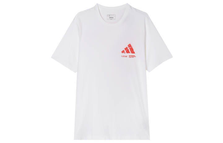 Adidas Adidas T Shirts Men's White Crew Neck Moderate