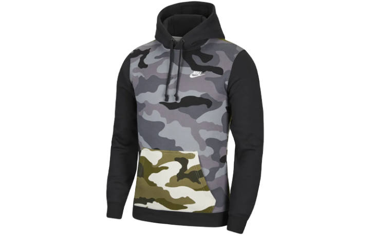 Nike Nike Sweatshirts Men's Army Green Hooded Moderate Regular