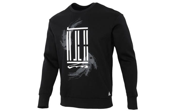 Adidas Adidas Wuji Series Sweatshirts Men's Black Crew Neck Moderate Regular