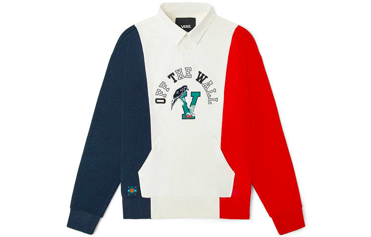 Vans Vans Sweatshirts Unisex Ecru Polo Collar Moderate Regular