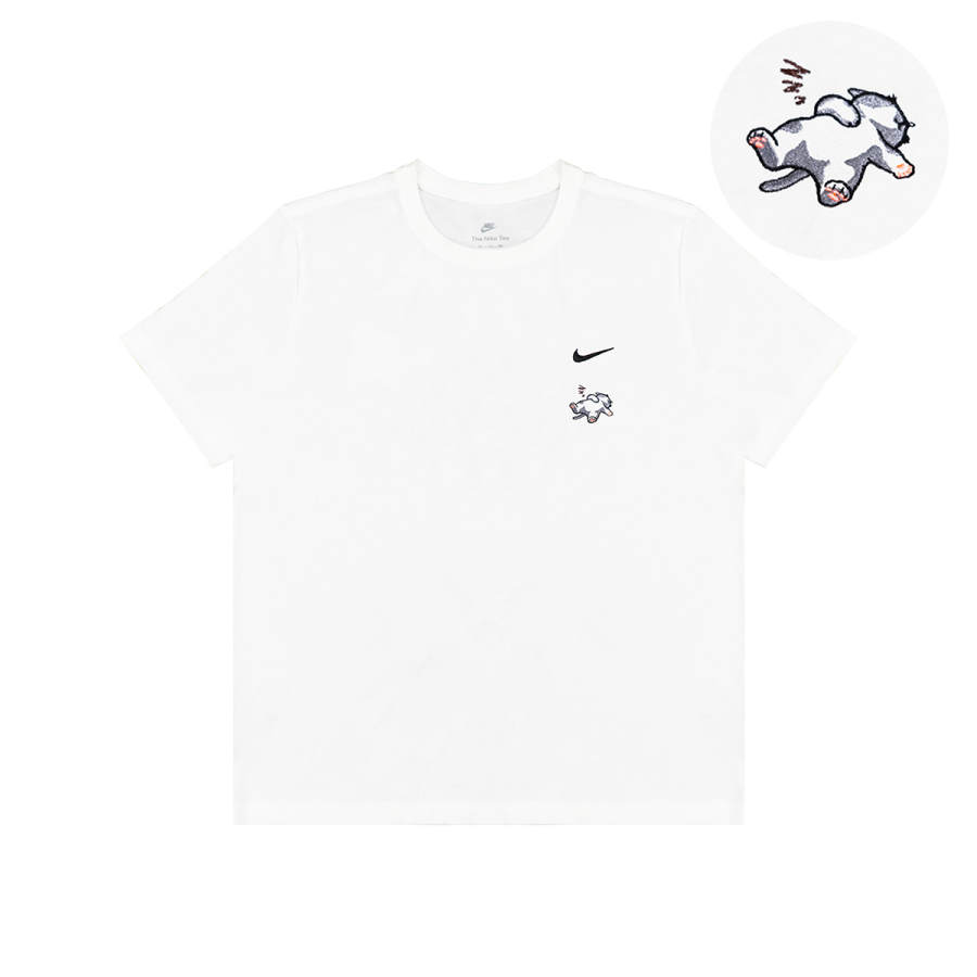 Nike Nike T Shirts Unisex White Crew Neck Moderate Straight Fit