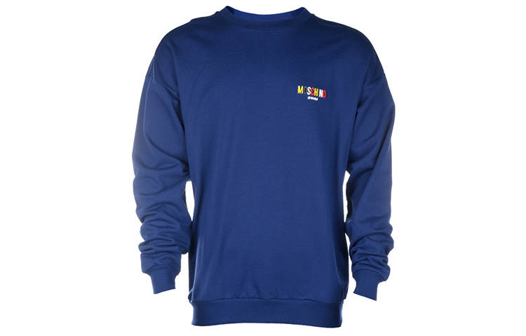 MOSCHINO Letter Print Crew Neck Sweatshirt