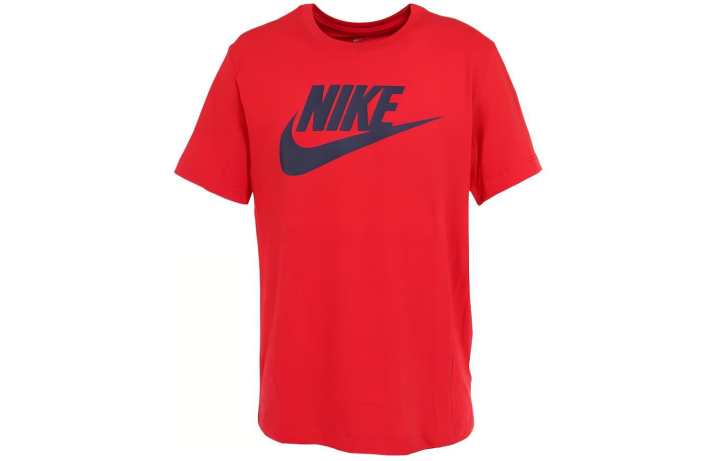 Nike Nike T Shirts Men's Red Crew Neck Moderate Straight Fit
