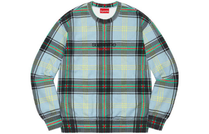 Supreme Supreme Plaid Crewneck
