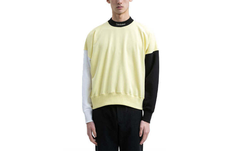 WE11DONE WE11DONE Sweatshirts Unisex Yellow Crew Neck Moderate Regular