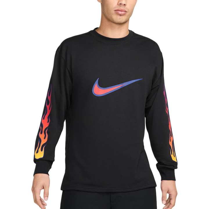 Nike Nike T Shirts Men's Black Crew Neck Moderate