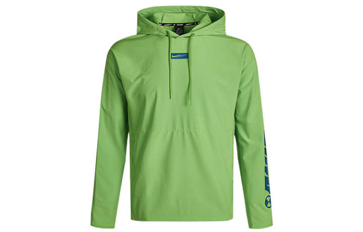 Nike Nike Sweatshirts Men's Bright Green Hooded Moderate Regular