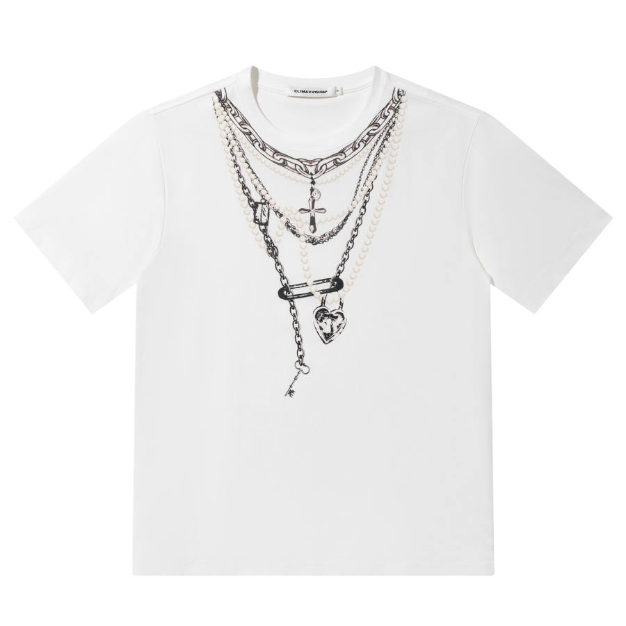 CLIMAX VISION T Shirts Unisex Crew Neck Moderate Straight Fit