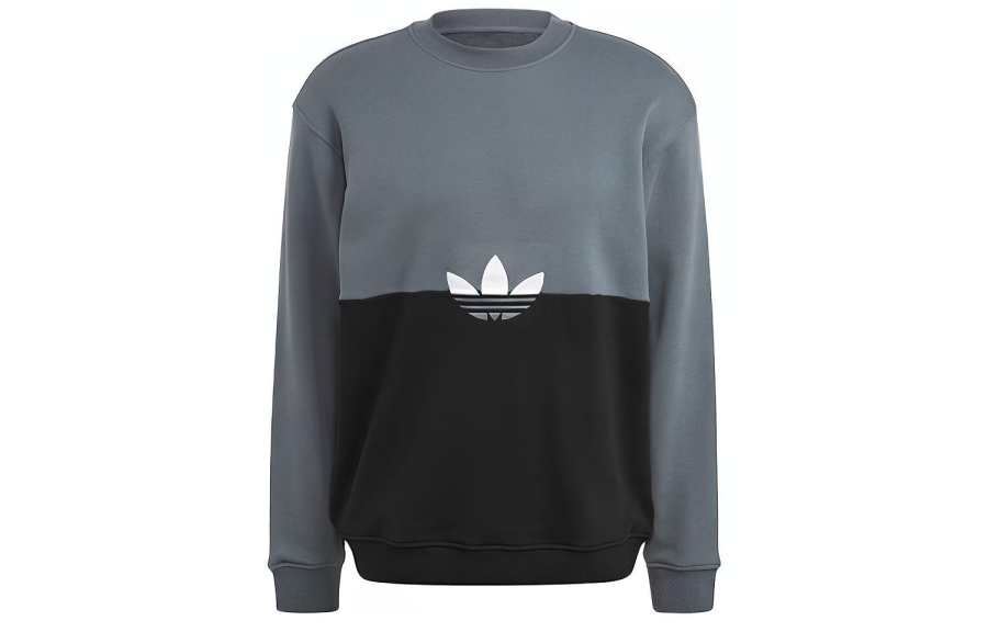 Adidas Originals Sweatshirts Men's Black Blue Multicolor Crew Neck Moderate Regular