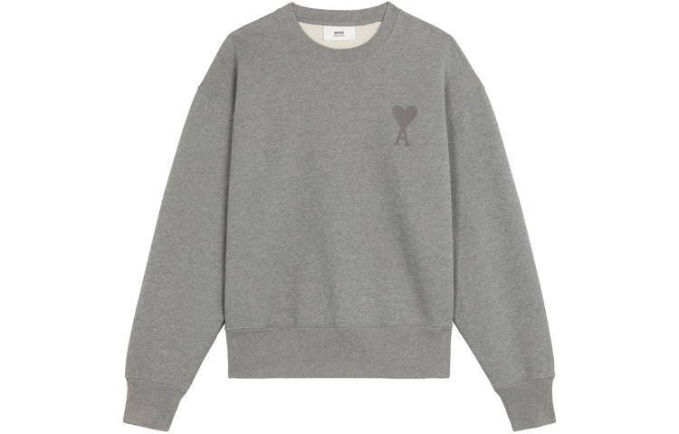 AMIPARIS Ami Paris Ami De Coeur Tonal Boxy Fit Crewneck