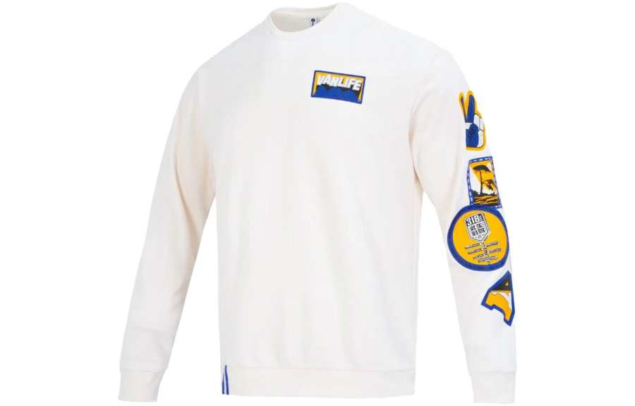 Adidas Neo Sweatshirts Men's White Crew Neck Moderate Regular