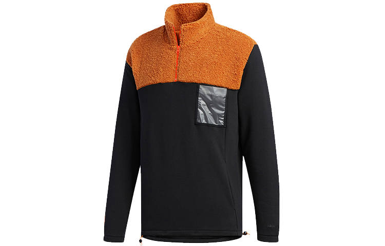 Adidas Neo X Pokemon Sweatshirts Men's Black Half Turtleneck Moderate Regular