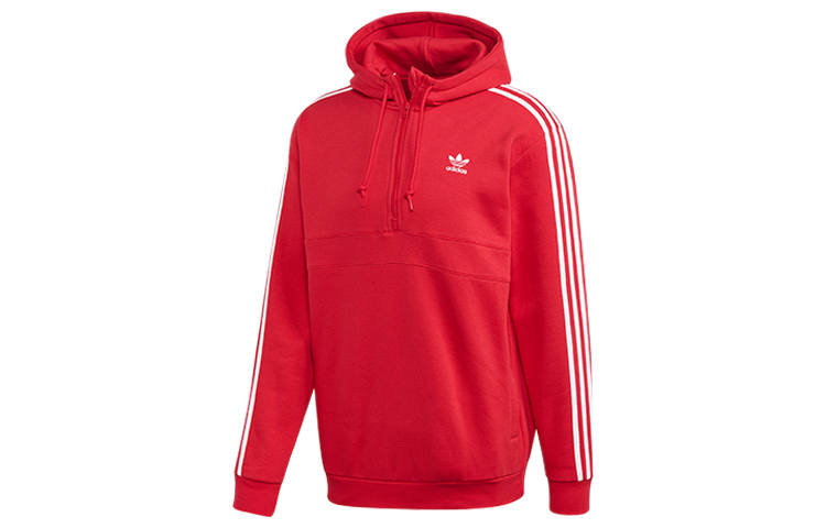 Adidas Originals Sweatshirts Men's Red Hooded Moderate Regular