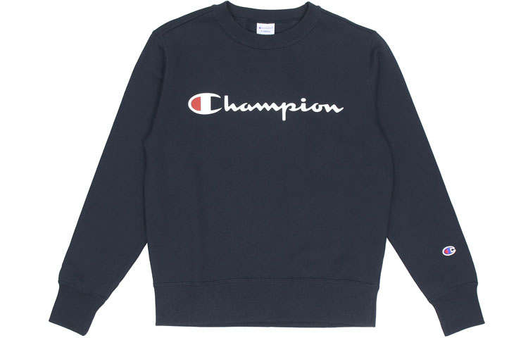 Champion Sweatshirt Japan Version Unisex Navy Blue