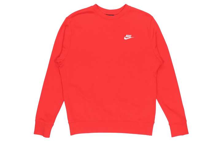 Nike Nike Sweatshirts Men's University Red Crew Neck Moderate Regular
