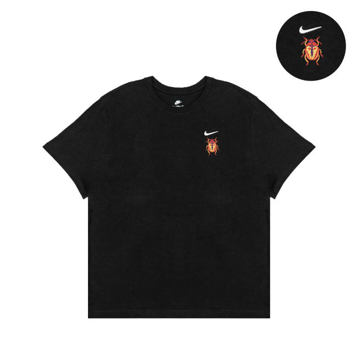 Nike Nike T Shirts Unisex Black Crew Neck Moderate Straight Fit