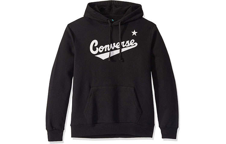 Converse Converse Sweatshirts Men's Black Hooded Moderate Regular