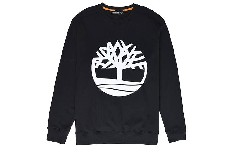 Timberland Sweatshirts Men's Black Crew Neck Moderate Regular